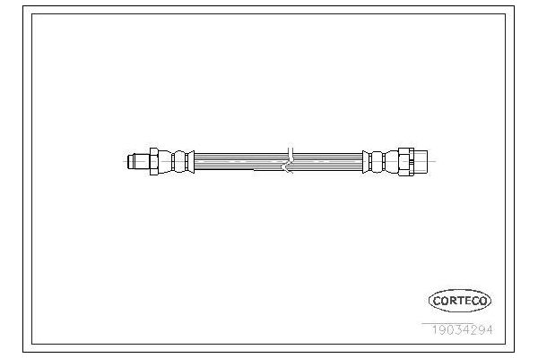 Fren Hortumu Arka Sağ veya Sol BMW Z4 Serisi Roadster (E85)(2002->)  CORTECO 19034294