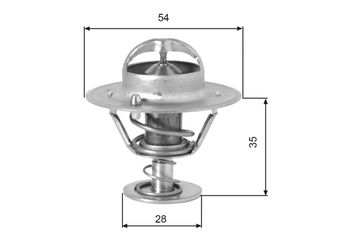 Termostat 82 °C  GATES TH00782G1  844F8575AA 6129739 ERT145 2551042010 2551042850 255104A700 74300064 133748 1337.48 75063 75140 61121113 061121113