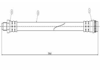 Fren Hortumu Arka Sağ veya Sol CAVO C800 228A  7704003913 7700308909 8427528