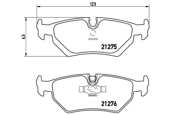 Fren Disk Balata Arka BREMBO P 23 062
