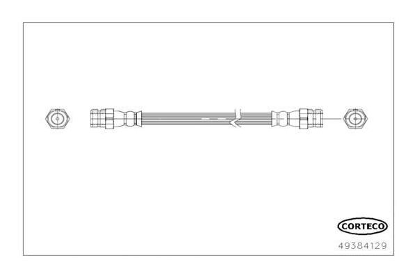 Fren Hortumu Arka Sağ veya Sol Volkswagen up! (121)(08.2011->2016)  BREMBO T 85 156