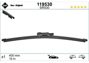 Silecek Süpürgesi Arka  380 mm - 15 inç SWF 119530  A0018206145 51879455 1272123 97062818900 97062818902 971955427 95599410 970 628 189 00 970 628 189 02