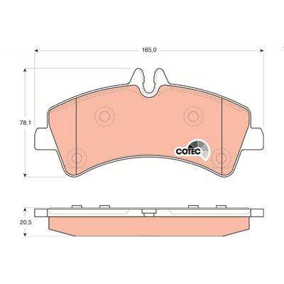 Fren Disk Balata Arka Volkswagen Crafter P.Van (2E)(03.2006->2017)  KALE BALATA 29217 208 04 ANS KD20