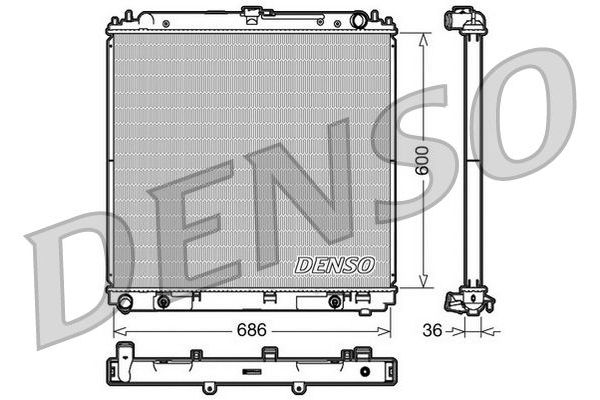 Su Radyatörü  DENSO DRM46032