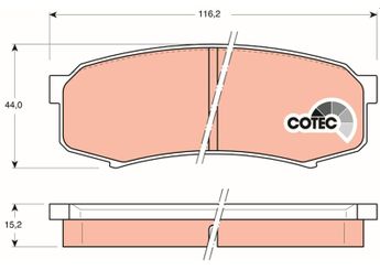Fren Disk Balata Arka TRW GDB1182  GDB1182 HQZDP 446660060 04466-60060 446660080 04466-60080 446660090 04466-60090 4466YZZC8 04466-YZZC8 PA561 PN524EE PN524-EE PS549 446560010 04465-60010 446660010 04466-60010 446660040 04466-60040 446660050 04466-60050 449260010 04492-60010 449260020 04492-60020 PA511 PN524