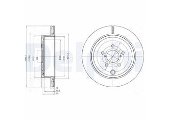 Fren Disk Ayna Arka Sağ ve Sol DELPHI BG4288  SU00310629 26700AJ010 26700-AJ010 SU00300638