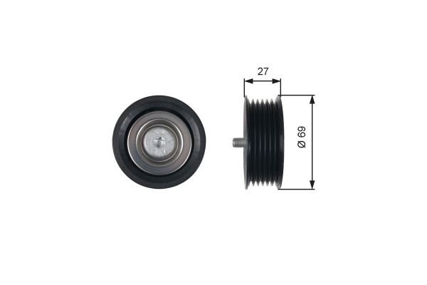 Vantilatör Kayış Gergi Rulmanı  Mercedes Vito Kombi 4x4 (639)(09.2010->)  GATES T36487