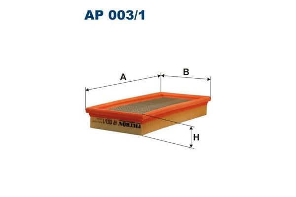 Hava Filtresi  Volkswagen Scirocco II (533)(04.1981->1992)  FILTRON AP 003/1