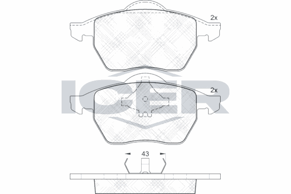 Fren Disk Balata Ön KALE BALATA 21911 206 05 ANS KD13