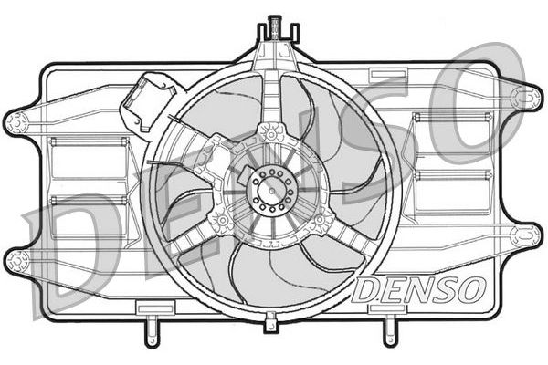 Radyatör Fan ve Motoru  DENSO DER09021