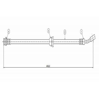 Fren Hortumu Ön Sağ veya Sol CAVO C800 669A