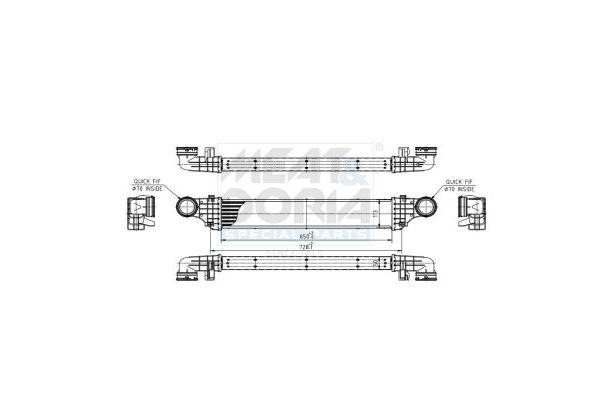 Turbo Radyatörü  Mercedes E -Serisi S.Wagon (BM 211)(01.2003->)  MGA 80272