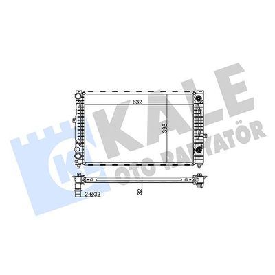Su Radyatörü  Volkswagen Passat Variant (3B6)(11.2000->2005)  KALE 368000