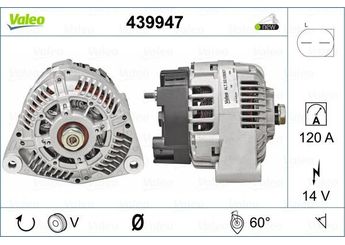 Alternatör  VALEO 439947  4357550M3 4357550M2