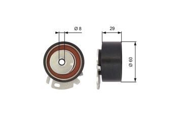 Triger Gergi Rulmanı  GATES T43068  71734799 46416489 46792898