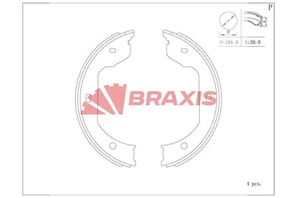 El Fren Balatası  BMW X5 Serisi (F15)(02.2014->)  BRAXIS AC0126