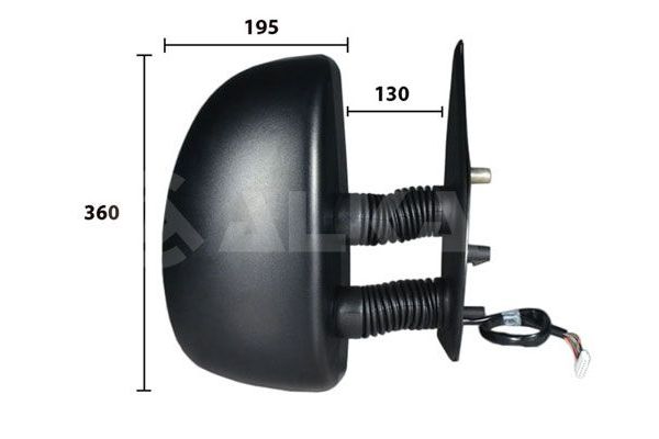 Dikiz Aynası Dış Sağ Fiat Ducato JTD Kamyonet Çift Kabin (03.1994->)  BSG 25-900-093