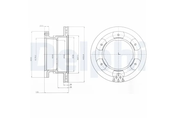 Fren Disk Ayna Ön Sağ ve Sol IVECO ORJINAL 42582277