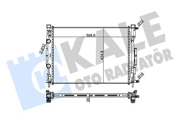 Su Radyatörü  KALE 0520221AB