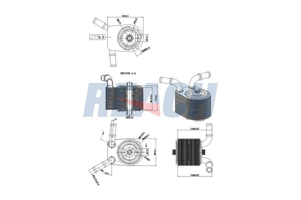 Motor Yağ Soğutucu  Ford Focus 3/4/5 Kapı (CAP)(08.2004->)  FORD ORJINAL 4M5G6B856BC
