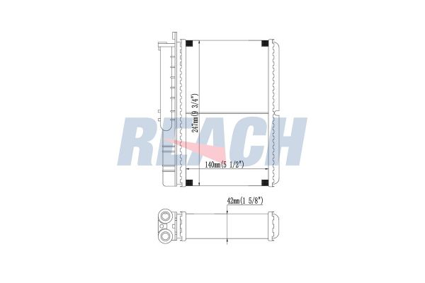 Kalorifer Radyatörü  BMW 7 Serisi (E32)(1986->)  MAHLE AH 137 000P