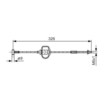 El Fren Teli Ön Sağ veya Sol Ford Focus S.Wagon (CAK)(1998->)  FASE 11-969-003