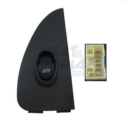 Cam Açma Düğmesi Ön Sağ Fiat Strada (278)(1999->)  MAXTEL 18205244