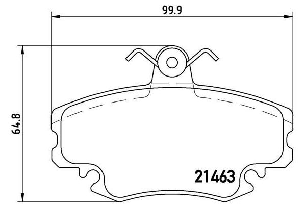 Fren Disk Balata Ön Renault R 19 5 Kapı (B/C53)(06.1988->)  BREMBO P 68 038