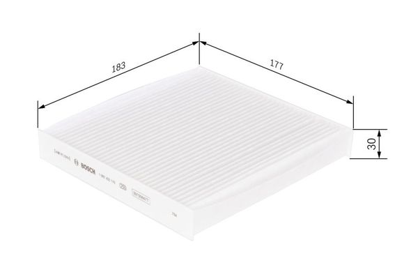 Polen Filtresi  Honda Jazz (GD1/5)(01.2002->)  BOSCH 1 987 432 115