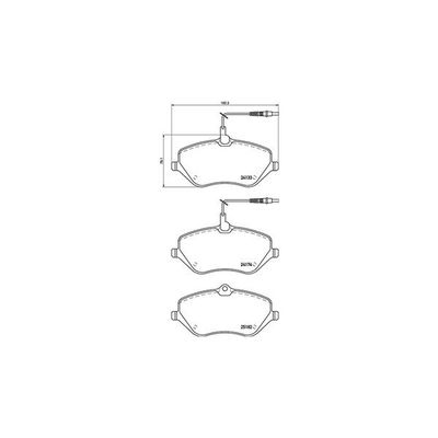 Fren Disk Balata Ön Citroen C6 (09.2005->)  MAGNETI MARELLI 363700461119