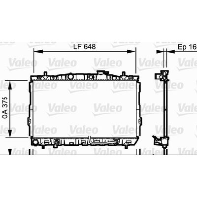 Su Radyatörü  Hyundai Coupe (GK)(2002->)  VALEO 734965