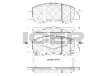 Fren Disk Balata Ön AYD 60913A  4605B607 4605B481 46 05B 481 46 05B 607