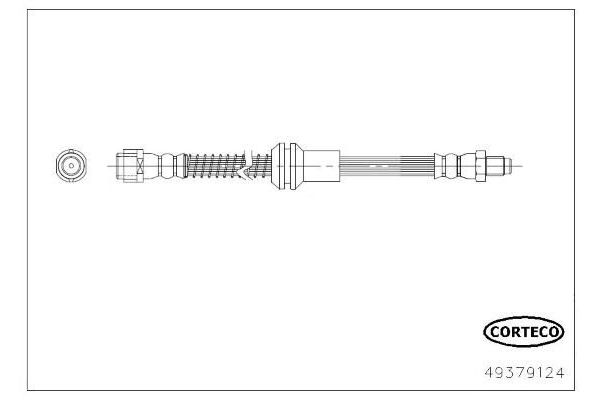 Fren Hortumu Ön Sağ veya Sol Mercedes GLK -Serisi (BM 204)(06.2008->)  MGA 511024