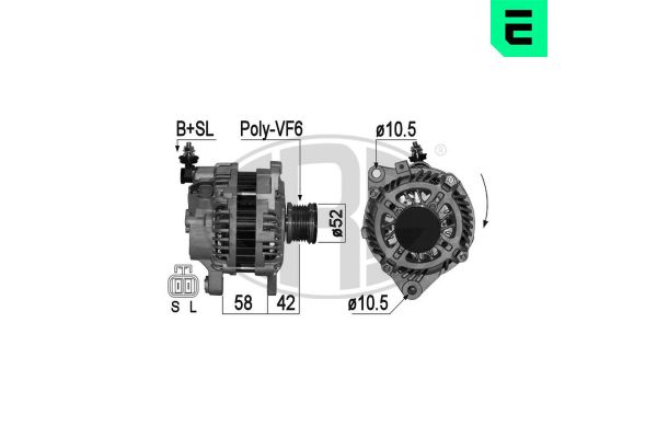 Alternatör  Nissan X-Trail (T30)(06.2001->)  ERA 209153A