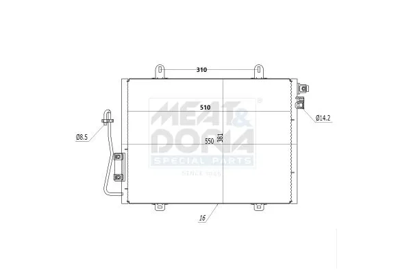 Klima Radyatörü  VEKA 43-3508