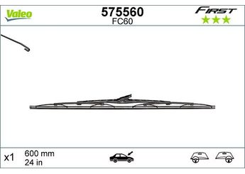 Silecek Süpürgesi Ön  600 mm - 24 inç VALEO 575560  3397004673