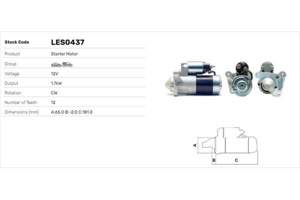 Marş Dinamosu  Renault Scenic RX4 (JA0)(06.2000->)  LUCAS ELEKTRIK LES0437