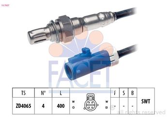 Oksijen (Lambda) Sensörü  FACET 10.7607  1208560 1 208 560 2S7A9G444BA 2S7A-9G444-BA