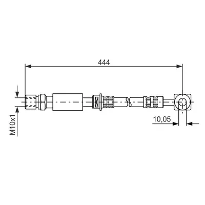 Fren Hortumu Ön Sağ veya Sol Saab 9-5 Combi (2001->)  BOSCH 1 987 476 975