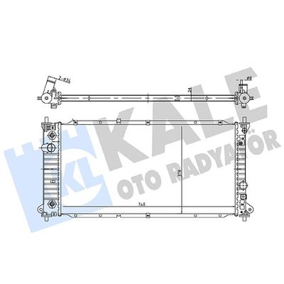 Su Radyatörü  Toyota Hilux (KUN)(2005->)  KALE 362350