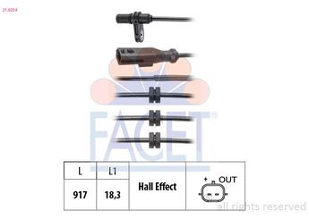 Abs Sensörü Arka Sağ veya Sol FACET 21.0254  479501475R MQ001810 4795000Q0A 47950-00Q0A 4795000Q0D 47950-00Q0D 47950-1475R 47 95 014 75R 479502156R 47 95 021 56R