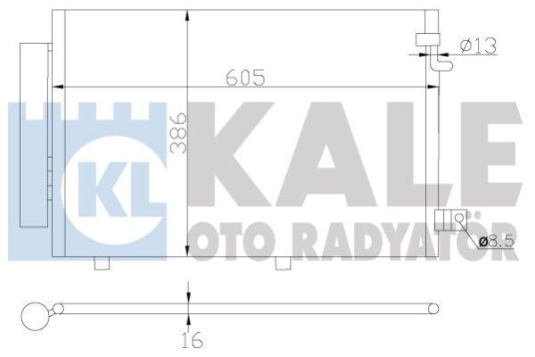 Klima Radyatörü  Ford Grand C-MAX (CB7)(2010->)  KALE 342890