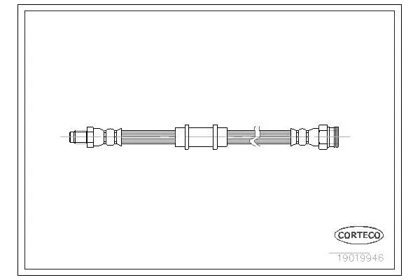 Fren Hortumu Ön Sağ veya Sol Fiat Fiorino (255)(01.1994->)  FROW 157.1112.004