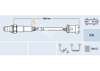Oksijen (Lambda) Sensörü  FAE 77370  9132564 91 32 564