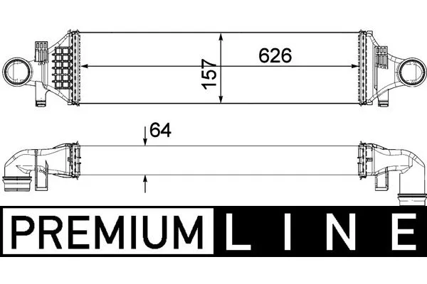 Turbo Radyatörü  Infiniti QX30 (04.2016->)  MAHLE CI 480 000P