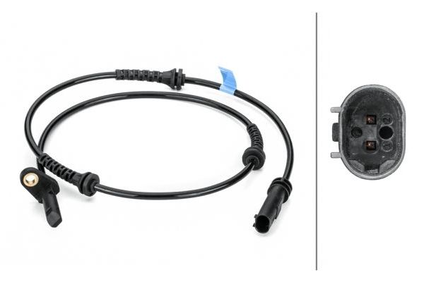 Abs Sensörü Arka Sağ BMW 5 Serisi Gran Turismo (F07)(11.2009->)  HELLA 6PU 012 806-491