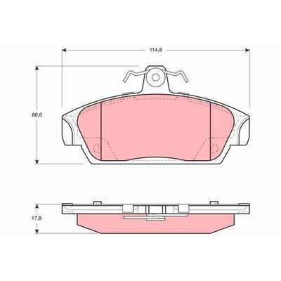 Fren Disk Balata Ön MG Rover MGF (RD)(1995->2002)  TRW GDB859