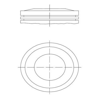 Piston (81.51MM-STD)  MAHLE 033 10 02