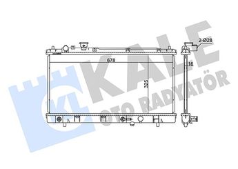 Su Radyatörü  KALE 349280  17117634565 ZL0215200 ZL02-15-200 ZL0415200 ZL04-15-200 ZL0415200A ZL04-15-200A ZL0415200B ZM0215200 ZM0415200A