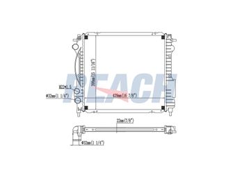 Su Radyatörü  ORİS BOP572026  7701412009 7700806575 77 00 806 575